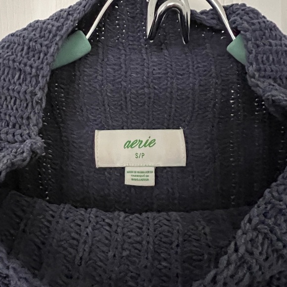 Arie blue long knit sweater - Picture 2 of 2